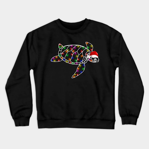 Turtle Christmas Eve Costume Gift Crewneck Sweatshirt by Pretr=ty